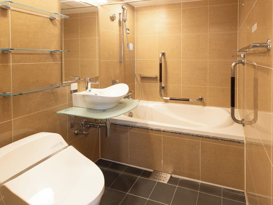Deluxe Twin Room | Bathroom | Combined shower/tub, free toiletries, hair dryer, slippers