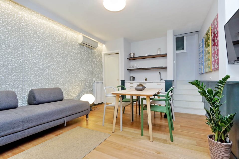 Duplex, 2 Bathrooms, Ground Floor | Living area | TV
