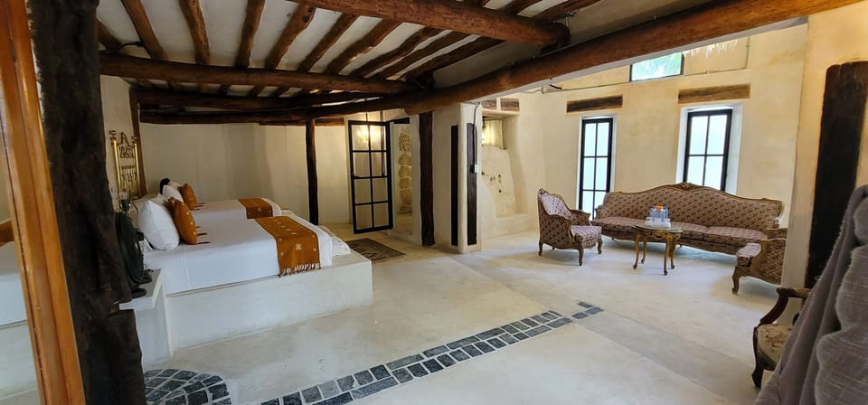Family Room Double Queen Beds Garden View | Premium bedding, individually decorated, individually furnished