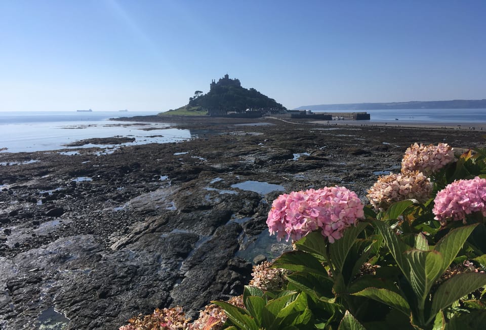 The small tidal island of St Michael's Mount in Mounts Bay