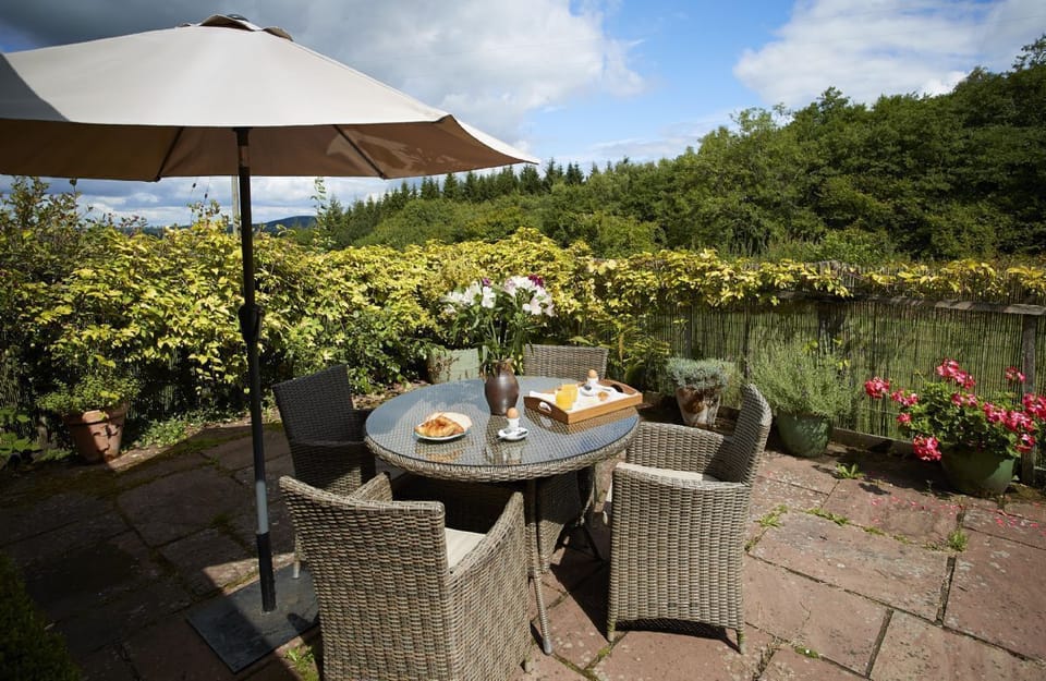 Outdoor dining area