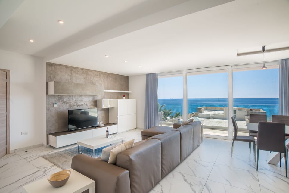 Living Area with LCD TV screen 
