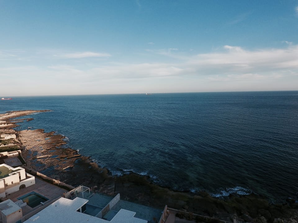 The lovely unobstructed sea view area of The Sea-Bank Villa Apartments 