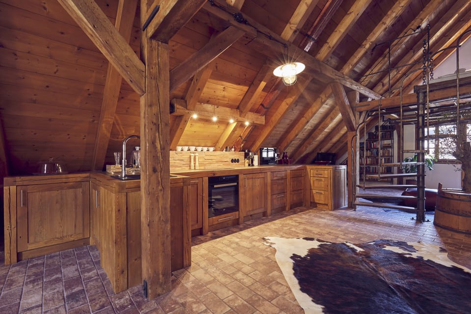 Apartment 4 with Castle View | Private kitchen | Espresso maker, electric kettle
