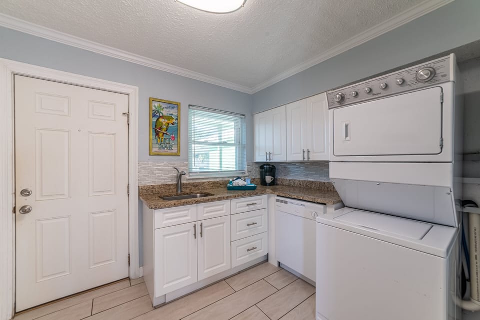 The kitchen is fully stocked with all your cooking needs