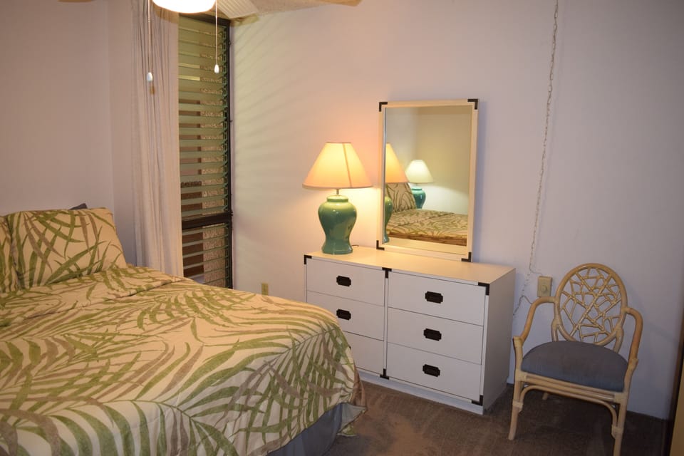 Plenty or storage with dresser and closet