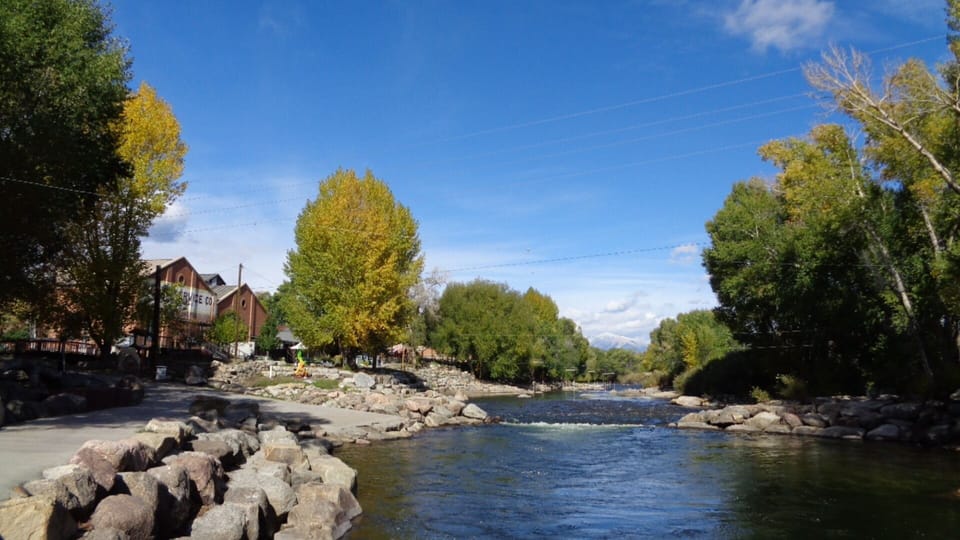 Arkansas river at the boat ramp