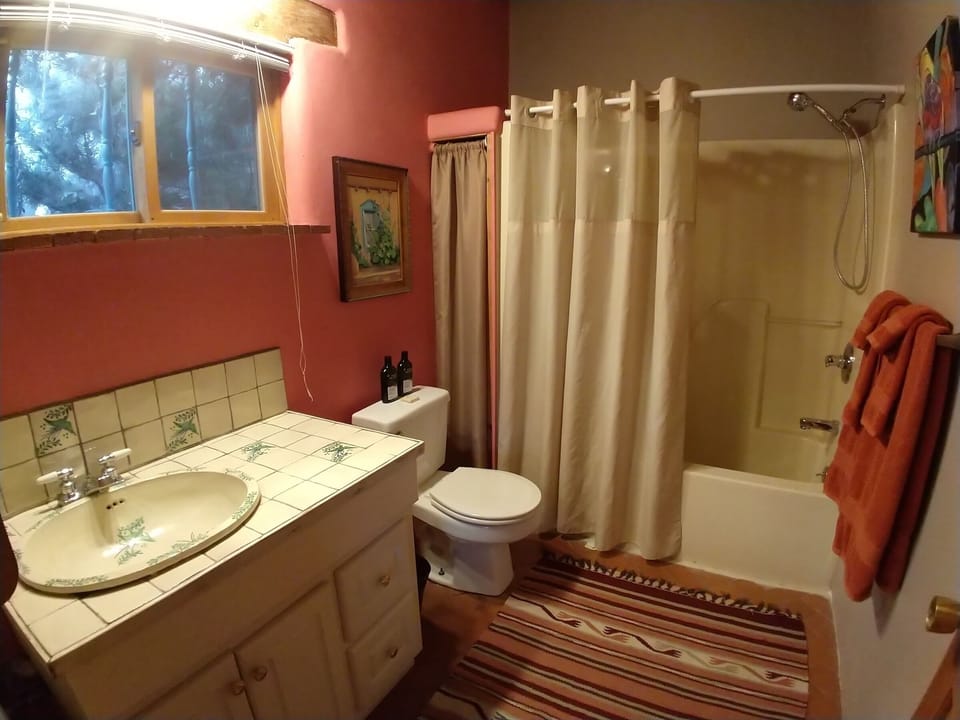 Bath with tub/shower combination