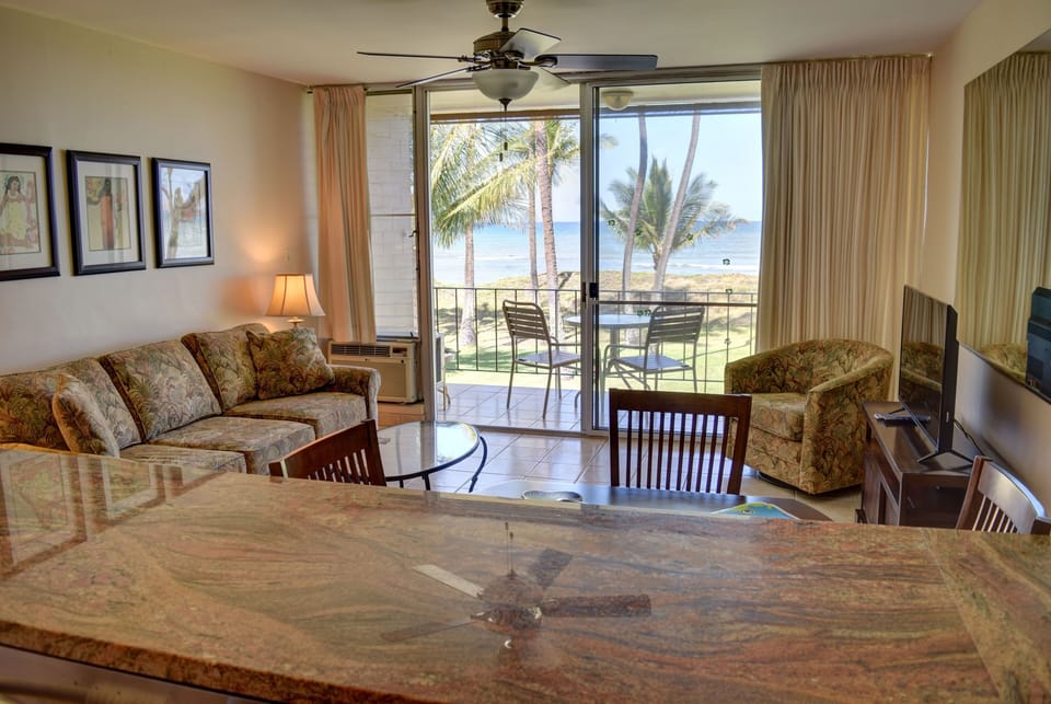 Beautiful ocean view from your kitchen.