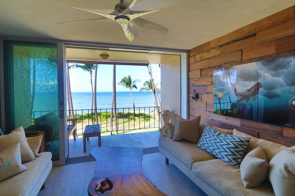 Oceanfront view from your living room