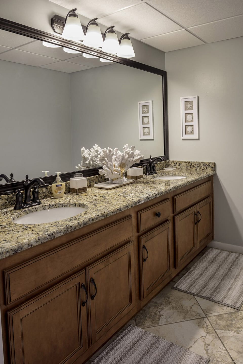 Master Bath with granite counter tops 