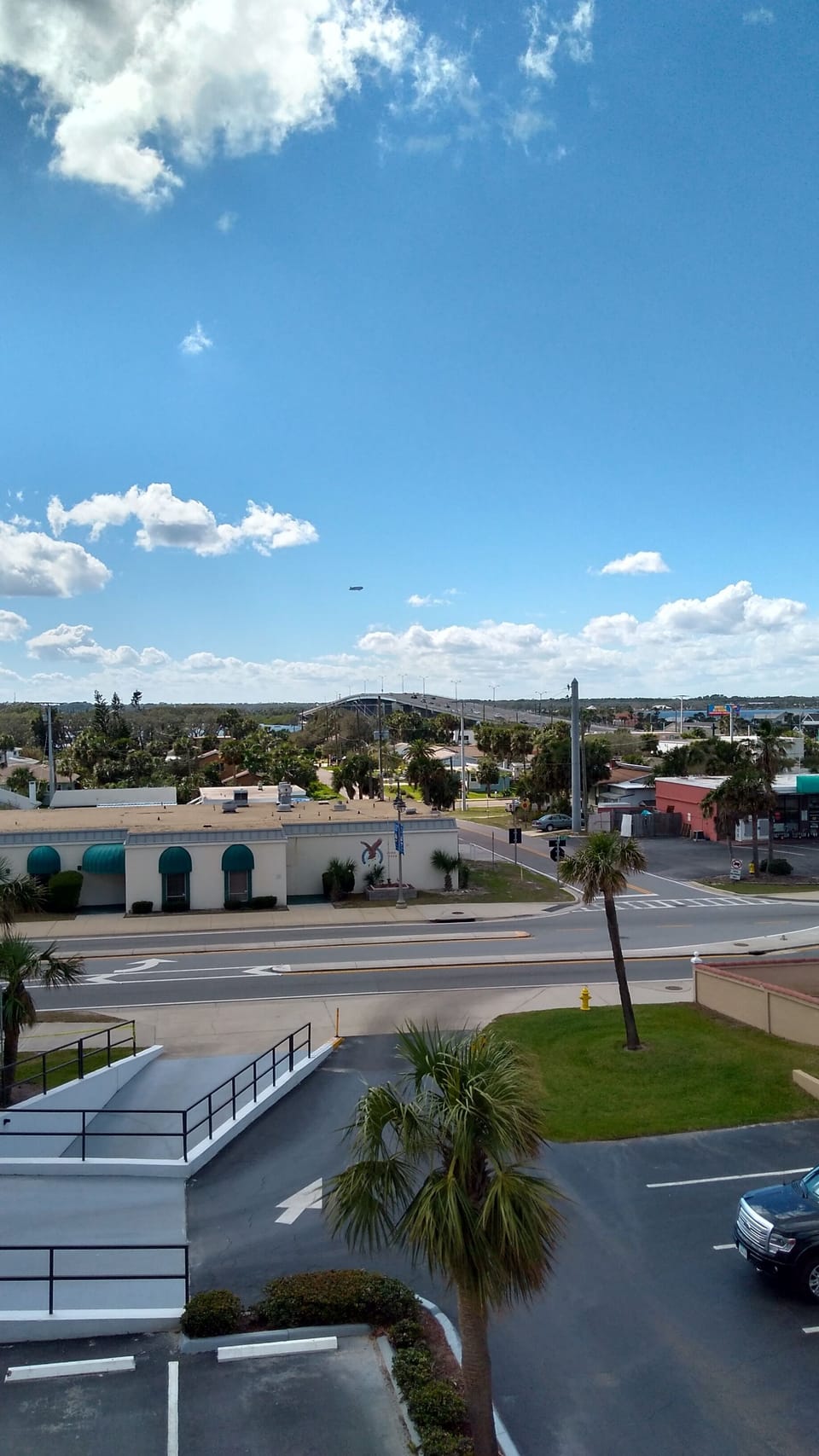 View of the Dunlawton bridge and  Halifax river.