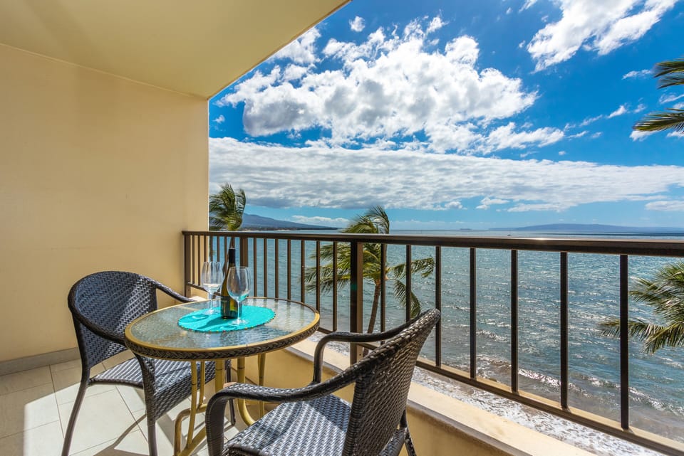 Sip your morning coffee from your private oceanfront balcony, where sweeping sea views, swaying palms, and endless blue skies create the perfect tropical escape.