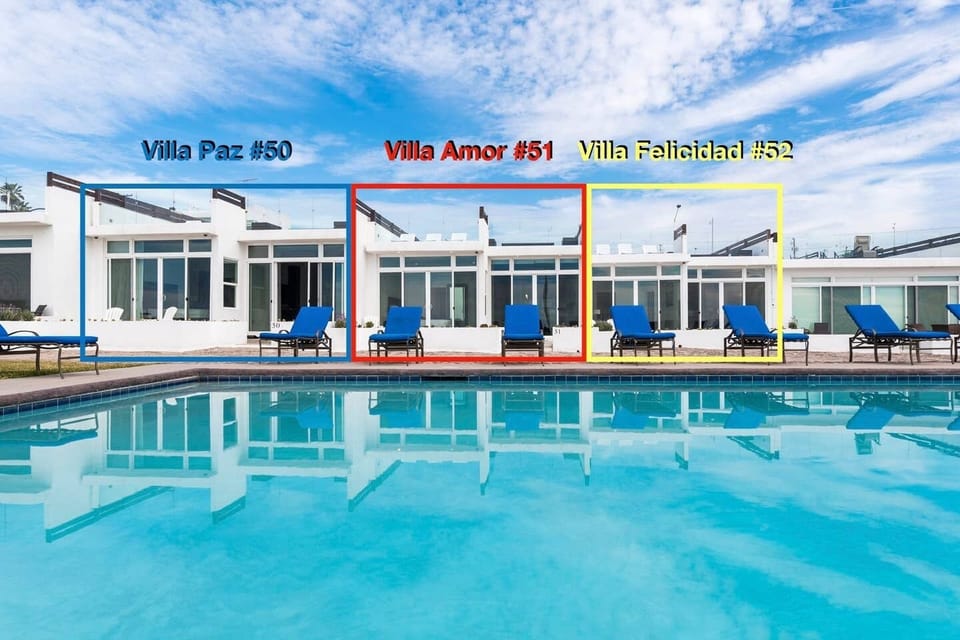 Villa Paz, Amor, and FelicWe have 3 oceanfront villas available for rent. For this listing, you would be booking Villa Amor #51.