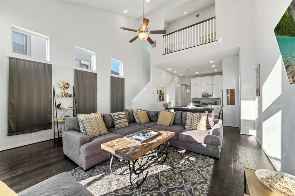 Living Room: Sunlit retreat with stylish furniture and an open layout perfect fo