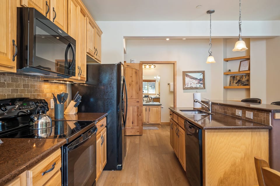 Plenty of space in the kitchen for the chef in your group