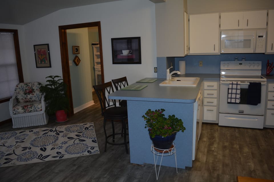 Kitchen and sunroom