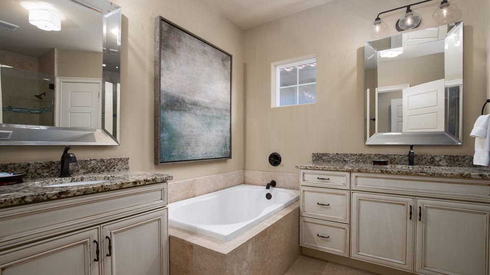 Master Bathroom With Soaking Tub