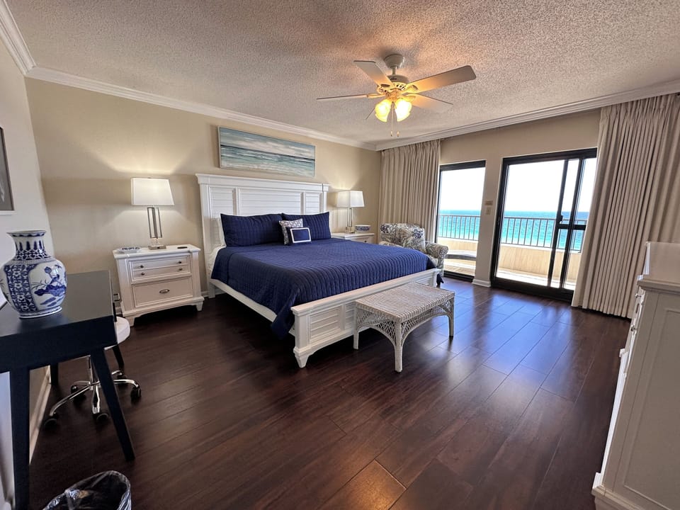 Master Bedroom with King Bed - Master Bedroom - 1 king bed, ceiling fan, blackout drapes, Cox Cable TV
