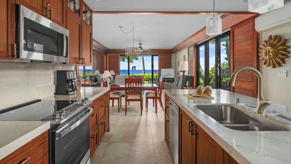 Poipu Kapili Resort #07 - Ocean View Kitchen - Parrish Kauai