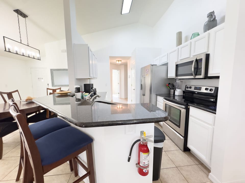 Breakfast bar seating for 2