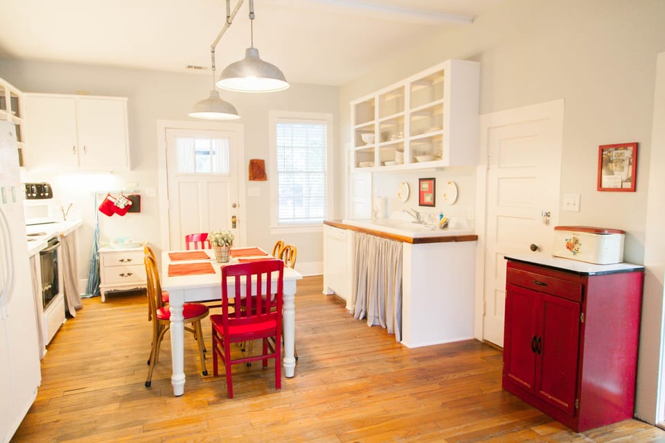 Retro modern kitchen. Enjoy the now while enjoying the past.