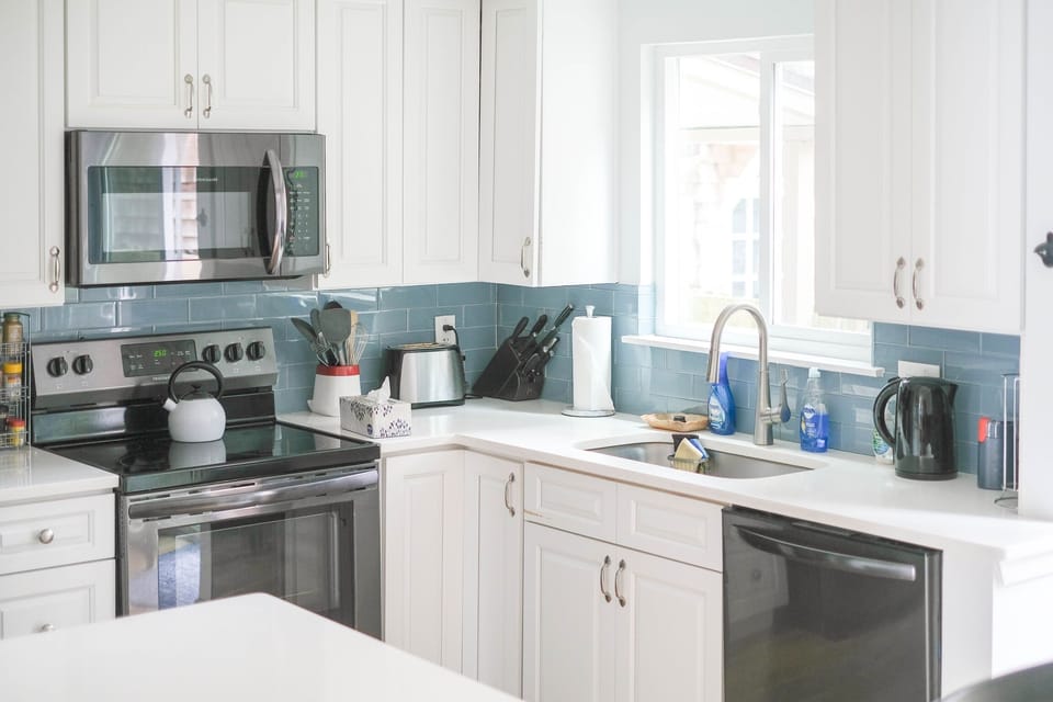 Kitchen with new appliances