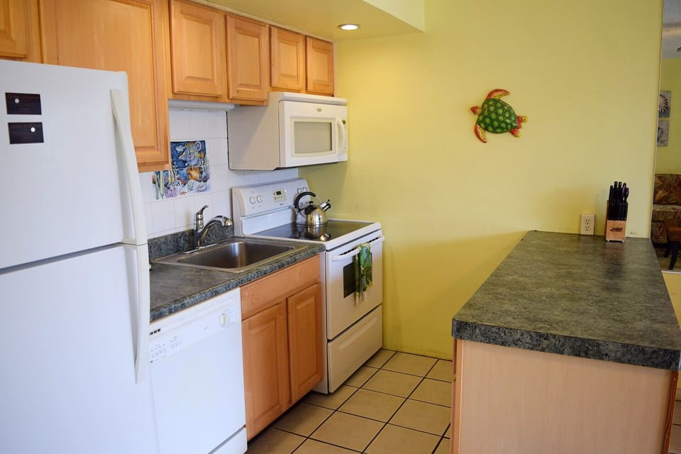 Fully stocked kitchen