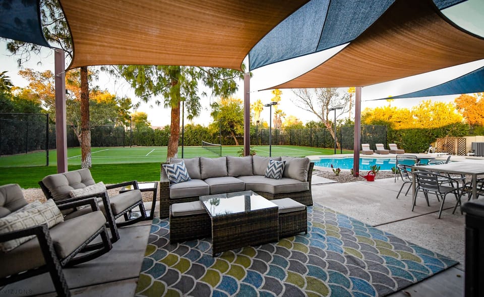 Daytime on the patio.