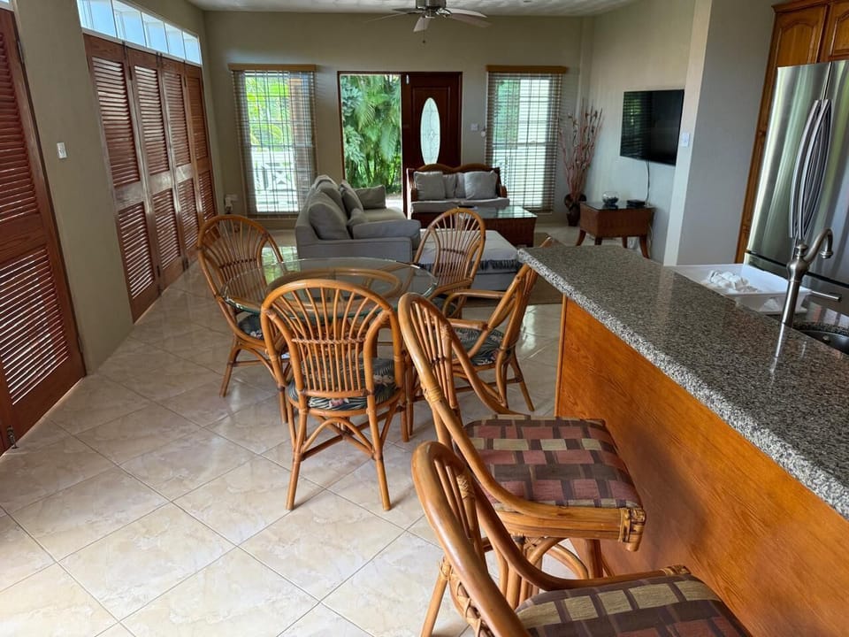 Open Floor Space of Living, Dining and Kitchen