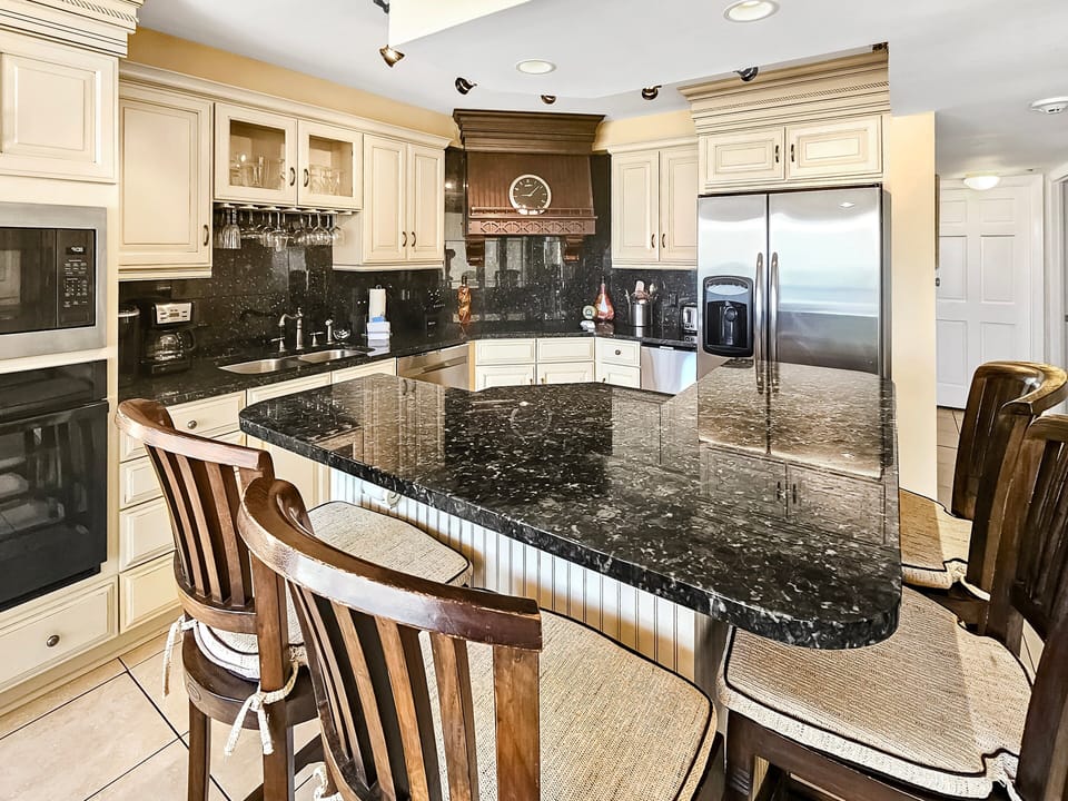 Kitchen with stainless appliances