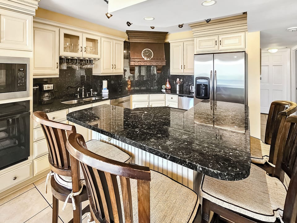 Kitchen with stainless appliances