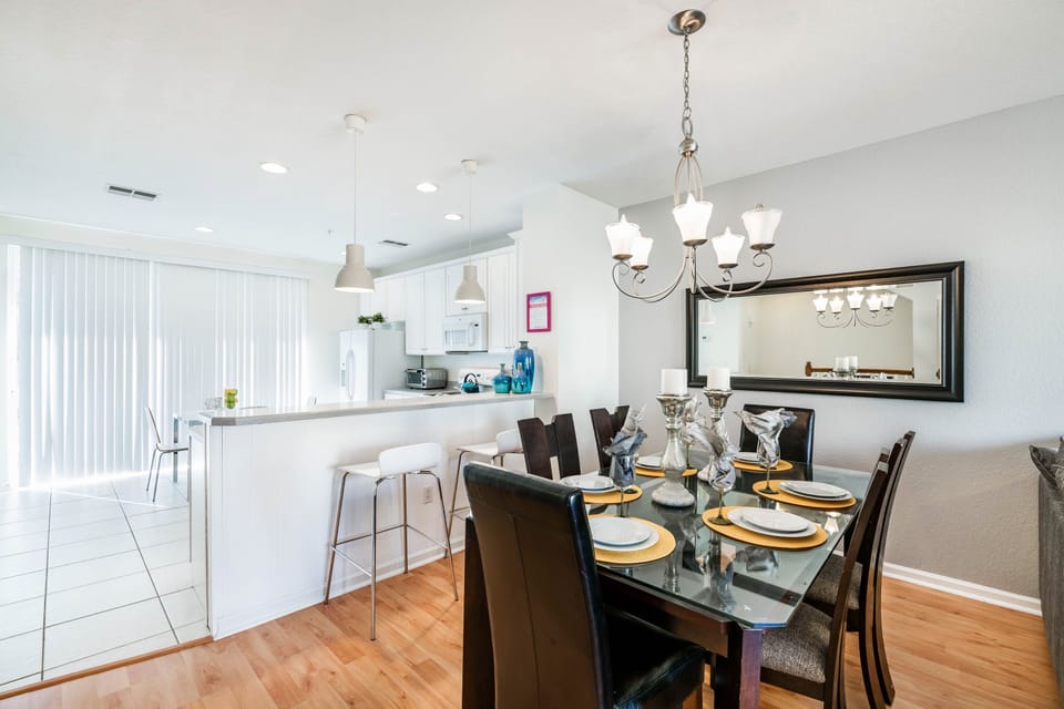 Welcome to the heart of our home: the kitchen and dining area, where delicious meals and cherished memories are made.