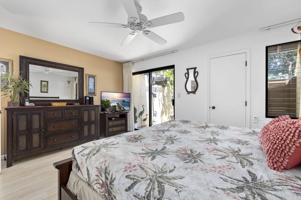 Step into your peaceful retreat with a plush bed, warm natural light, and charming decor that welcomes you home after every adventure.