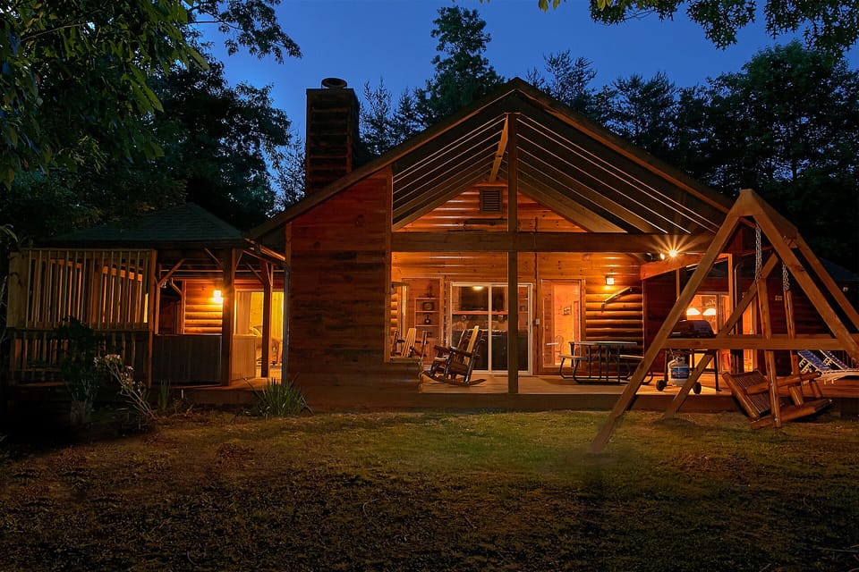 Relax on your covered deck with views of the stars