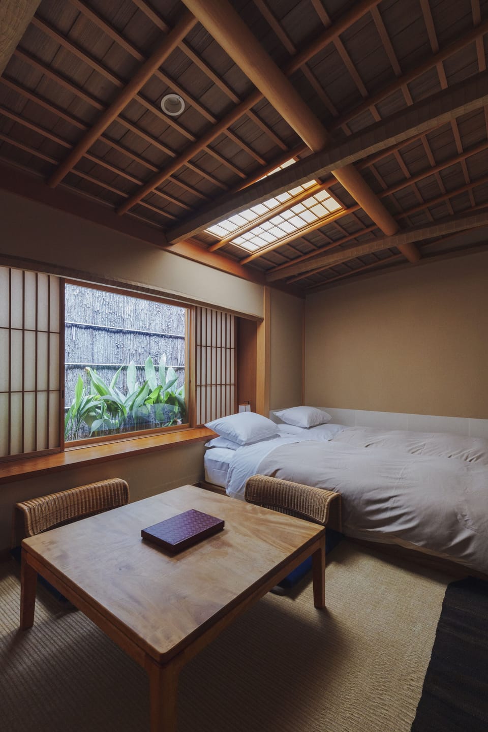 Small Twin beds Room CHIKUSEN, Shared bath, Pirvate toilet, Non Smoking | Down comforters, in-room safe, individually decorated