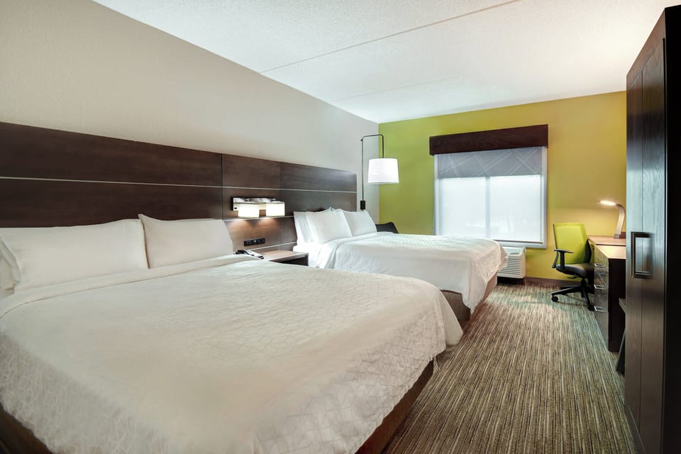 Standard Room, 2 Queen Beds | In-room safe, desk, iron/ironing board, cribs (free)