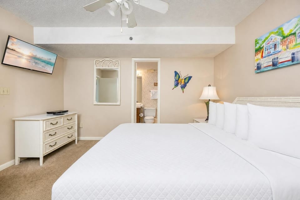 Indulge in peaceful nights on the king bed after fun-filled beach days
