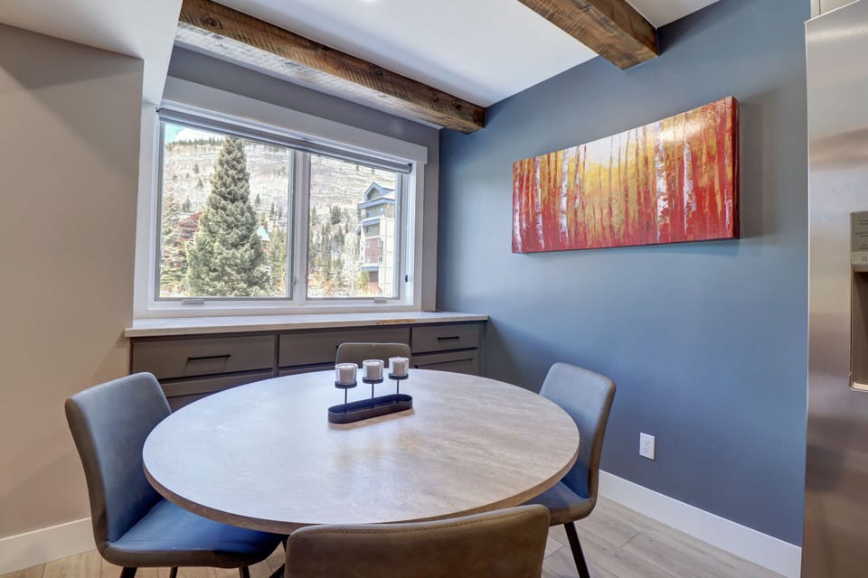 Modern dining area