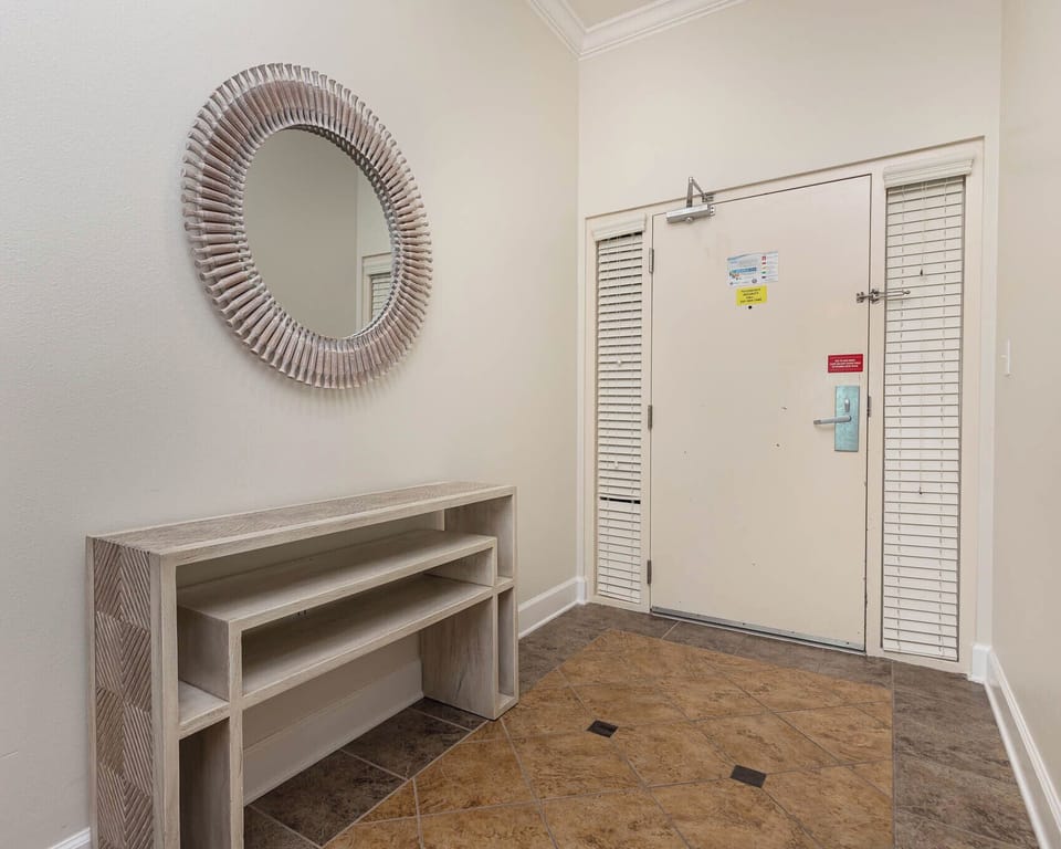 Step into a welcoming space with stylish decor inviting you to start your beach adventure