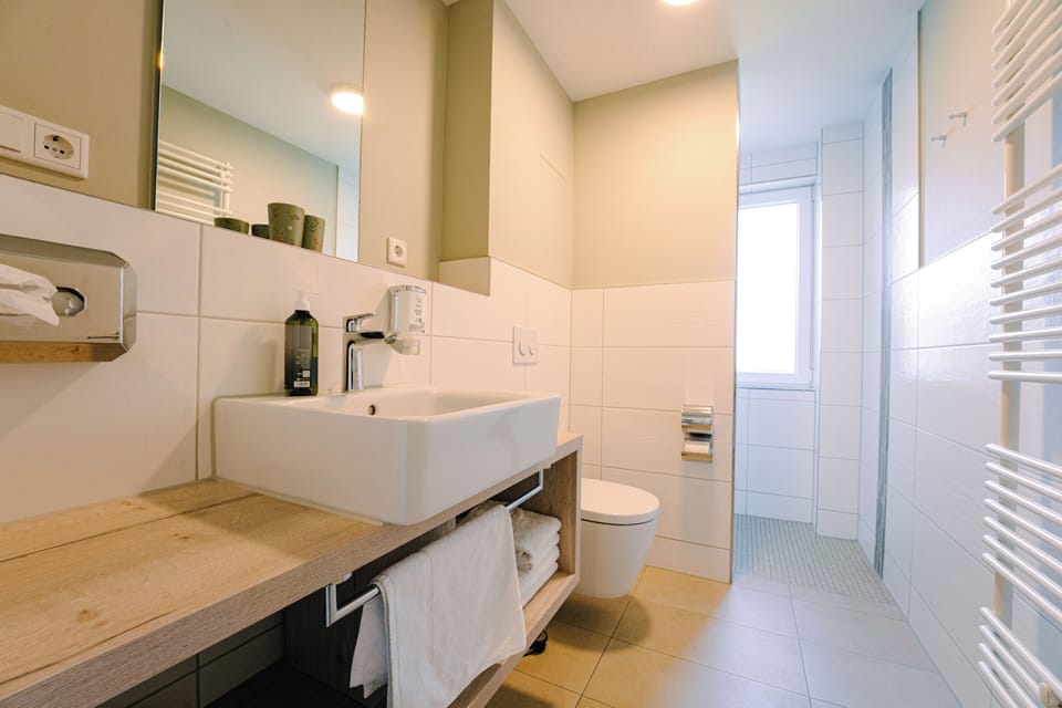 Standard Double Room | Bathroom | Shower, free toiletries, hair dryer, bathrobes