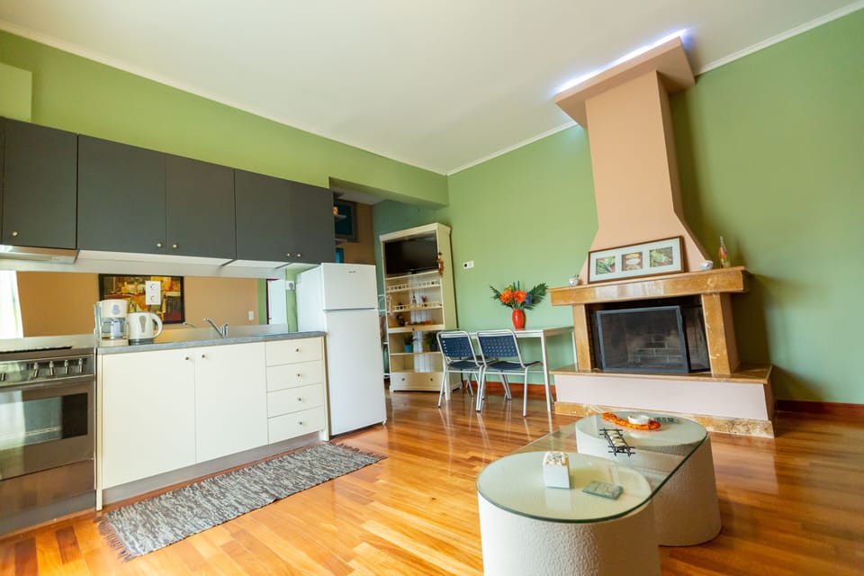 Apartment, Mountain View (Triple Studio) | Private kitchen | Fridge, coffee/tea maker, electric kettle