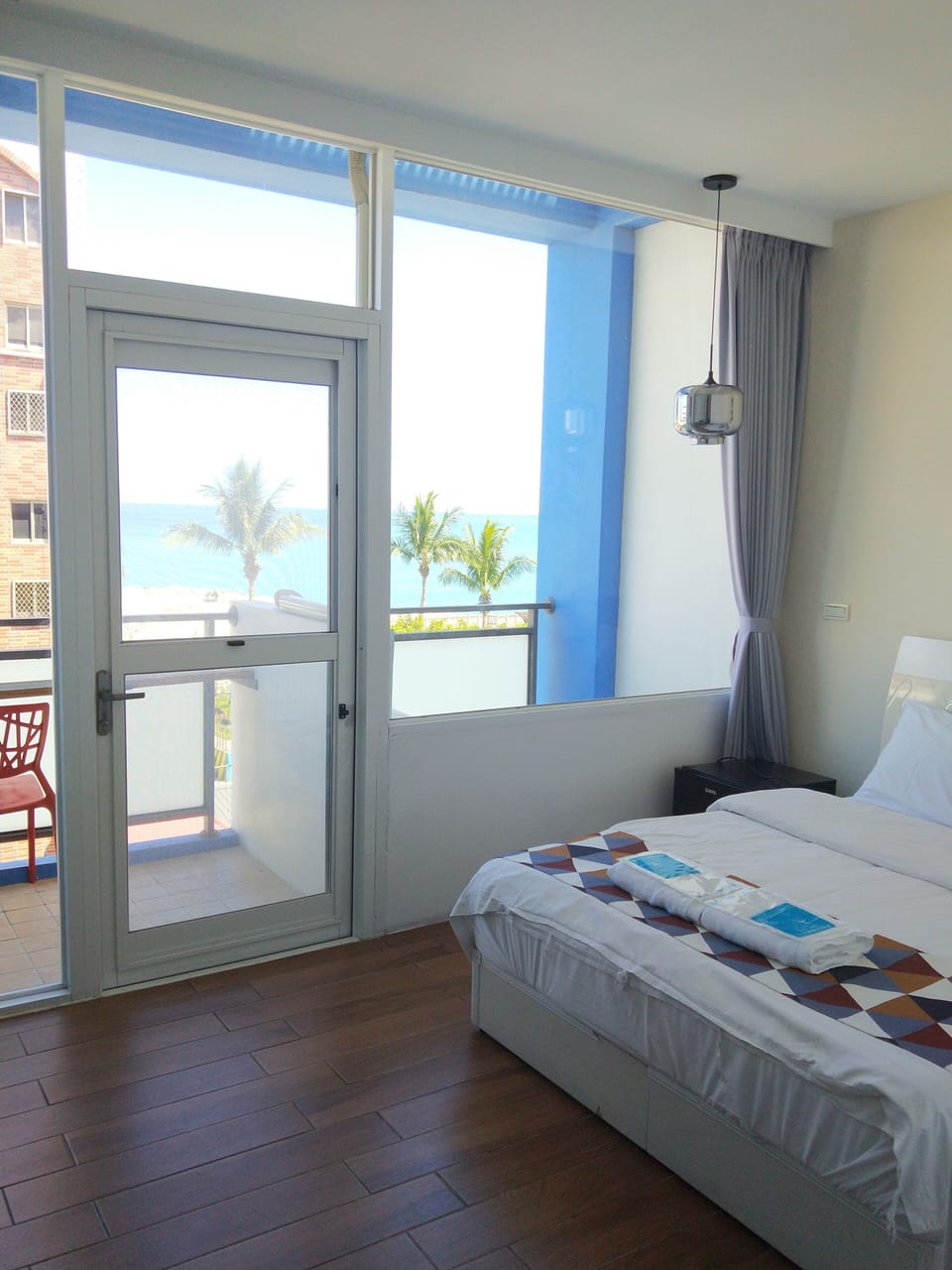 Elite Double Room, Balcony, Ocean View | Desk, laptop workspace, blackout drapes, soundproofing