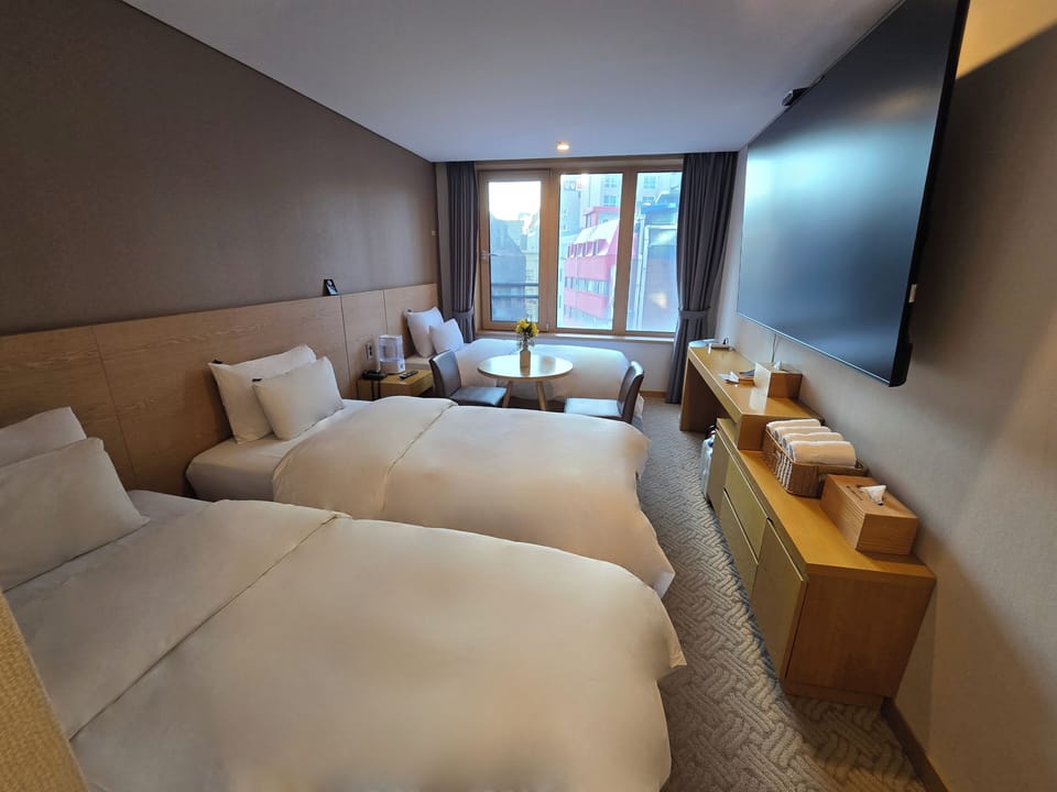 Lumia Triple Journey | Premium bedding, blackout drapes, soundproofing, iron/ironing board