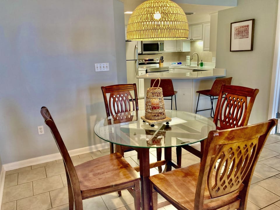 Dining and kitchen area...