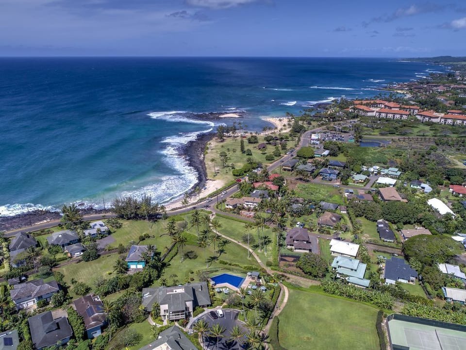 Brennecke's beach at the end of the path and Poipu beach just above! 