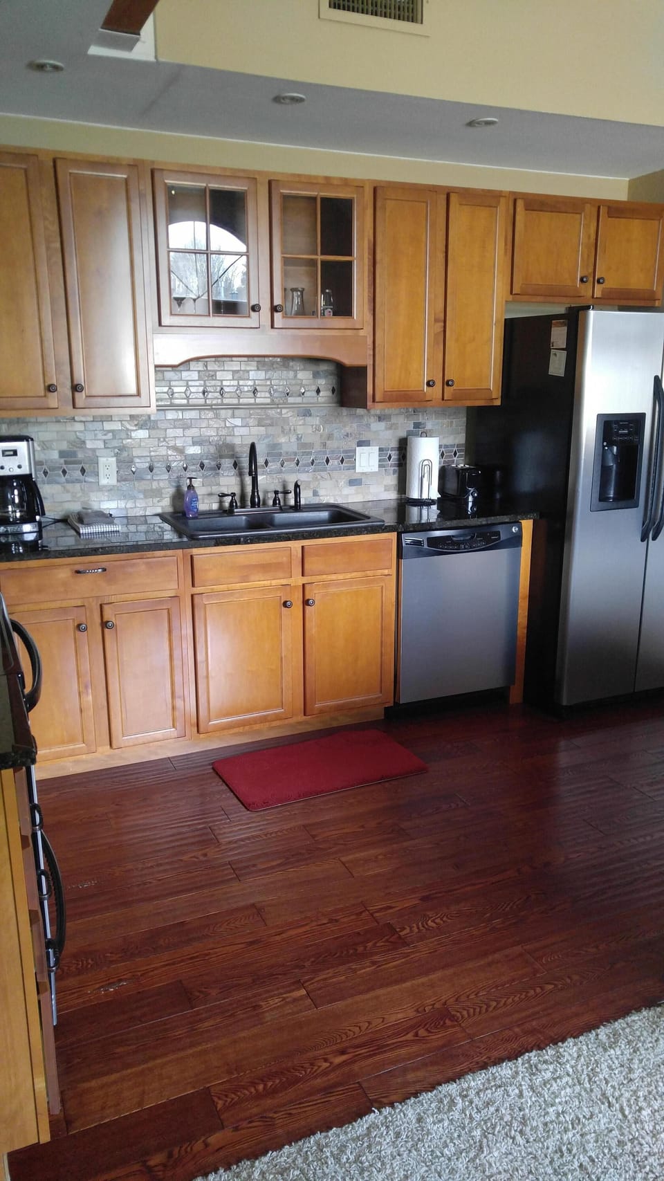 Notice there is plenty of room to prep meals for your family. 