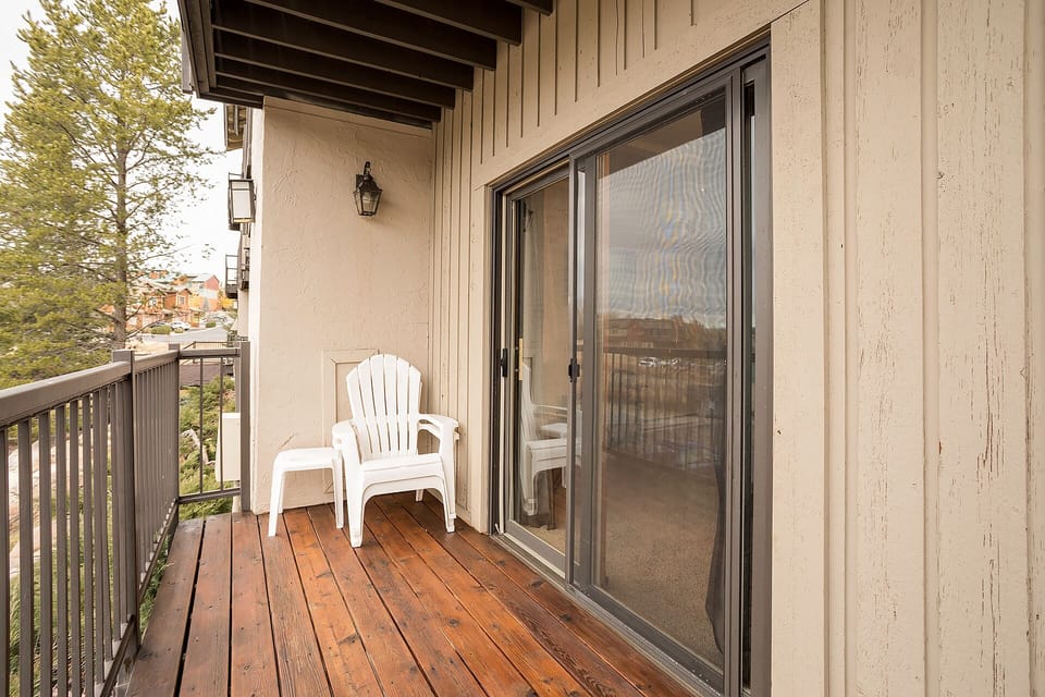 Step onto your private deck and unwind in the Adirondack chair while taking in peaceful neighborhood views.