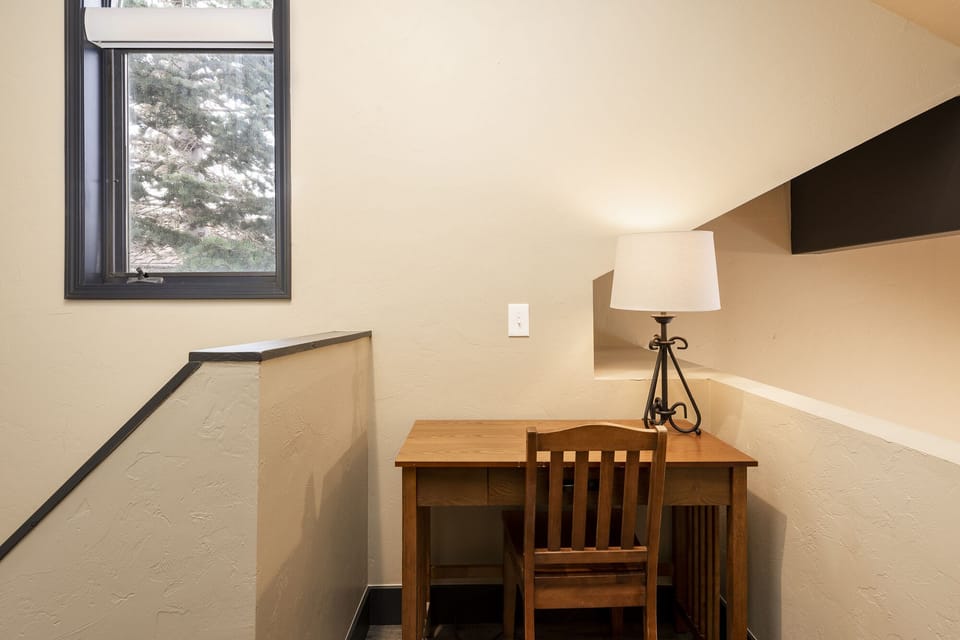 Study/work nook on the 4th level (one flight up from the main level)