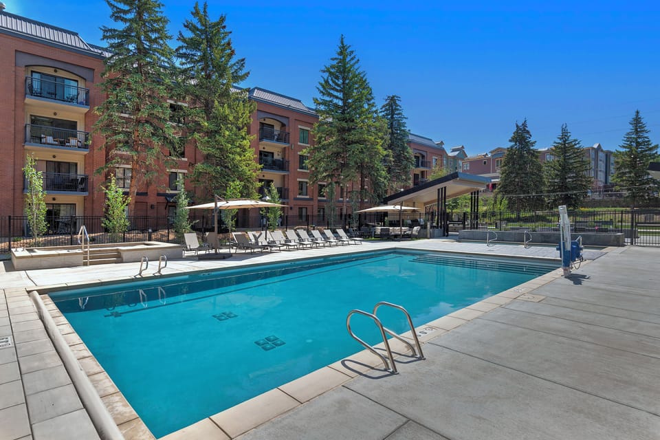 The Park Station pool and lounge chairs